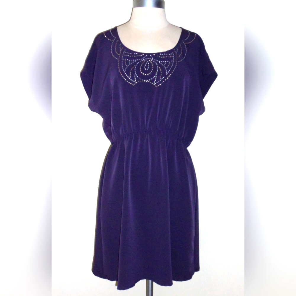 Petticoat Alley Purple Summer Dress Size L